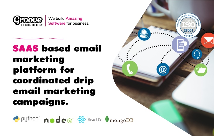 SAAS based email marketing platform for coordinated drip email marketing campaigns. screenshot 1