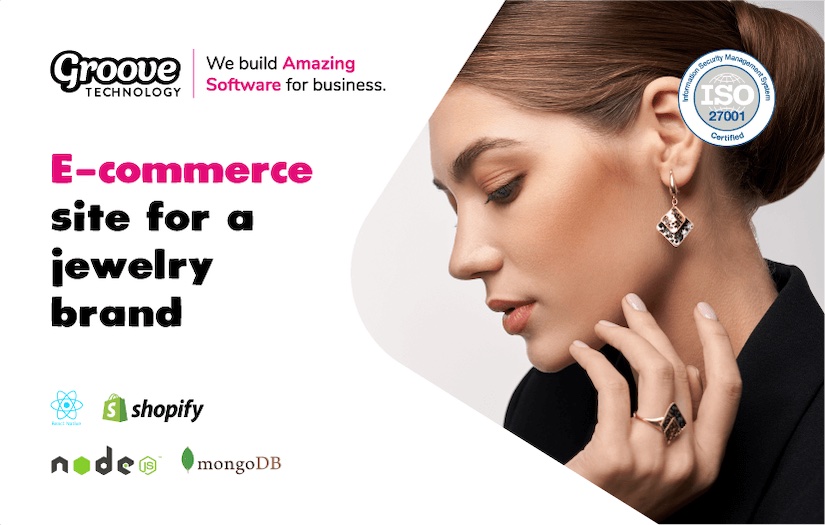 E-commerce site for a jewelry brand screenshot 1