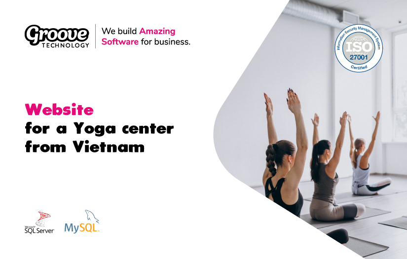 Website for a Yoga center screenshot 1