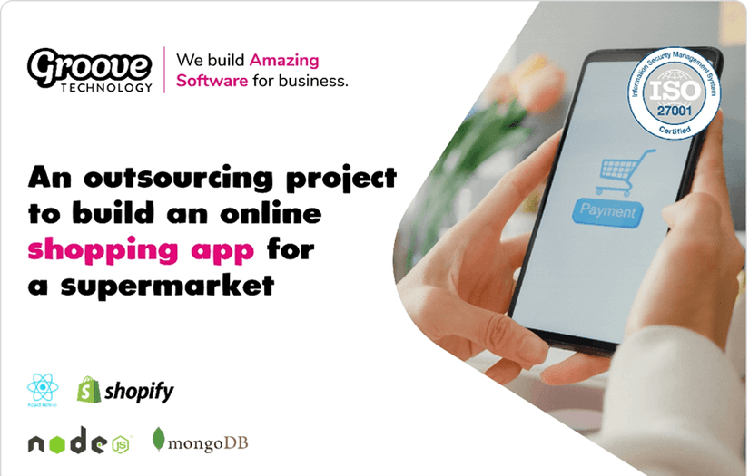 An outsourcing project to build an online shopping app for a supermarket screenshot 1