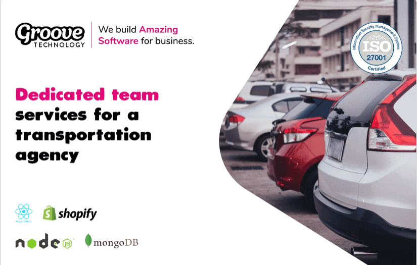 Dedicated team services for a transportation agency screenshot 1