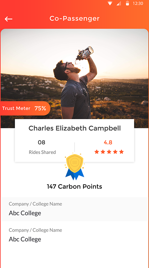 BONO- Carpool/Ride share mobile app screenshot 2