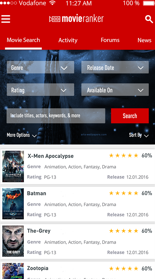 Movie Ranker- movie-related social media tool screenshot 3