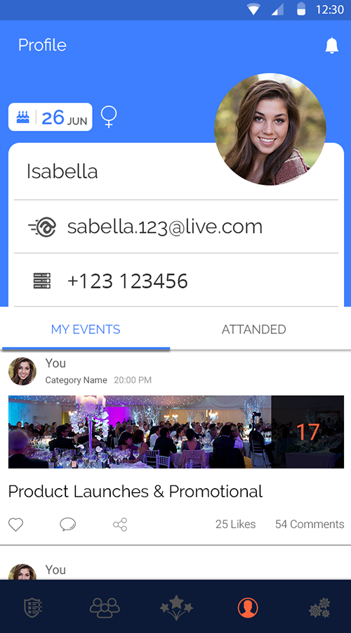 Popcorn-Event Mobile App screenshot 1