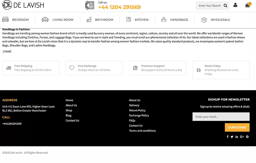 DeLavish: Wordpress Web Development screenshot 2
