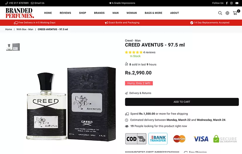 DubaiScent: Shopify Ecommerce Web Development and Optimisation screenshot 4