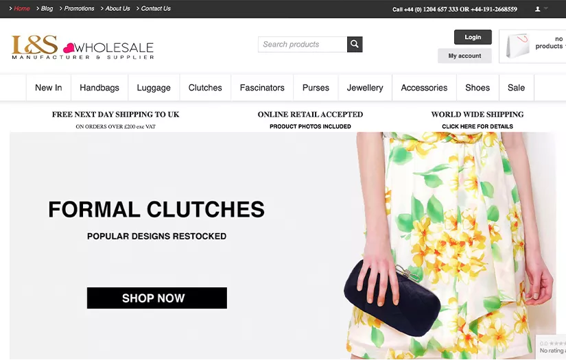 Lsbags: Wholesale Online Portal (CS-Cart) screenshot 3