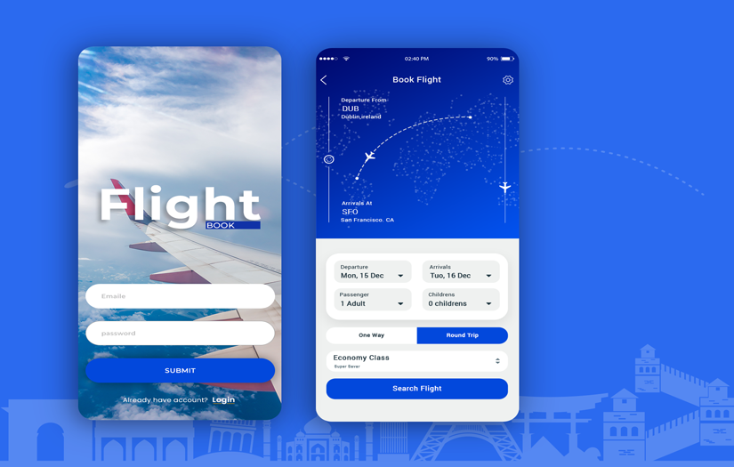 Flight Booking App screenshot 1