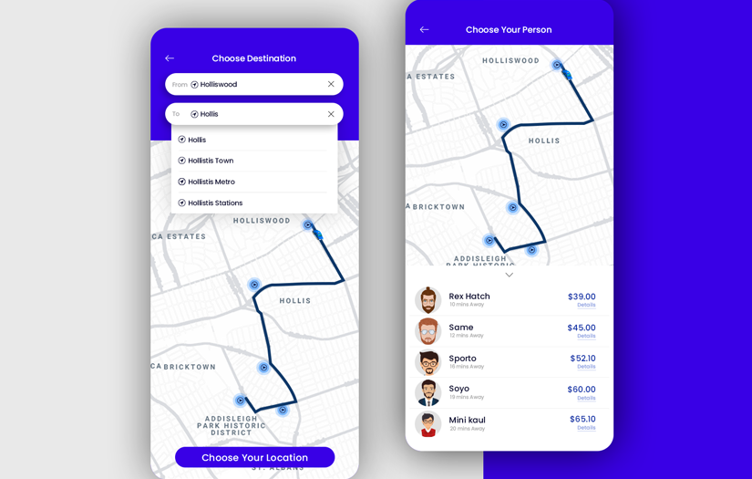 Ride Sharing App screenshot 1