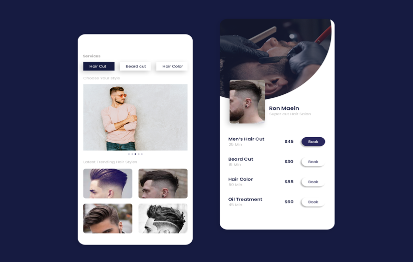 Beauty Salon Booking App screenshot 1
