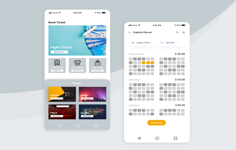 Ticket Booking App screenshot 1