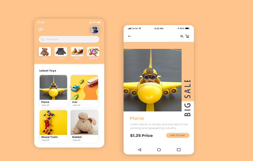 Kids Store App Development screenshot 1