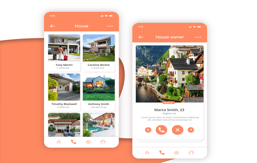 House Renting App Design screenshot 1