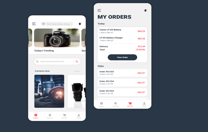 Photography Equipment Rental App screenshot 1