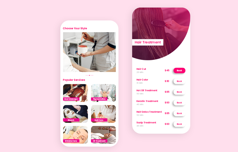 Beauty Treatment & Spa Booking App screenshot 1
