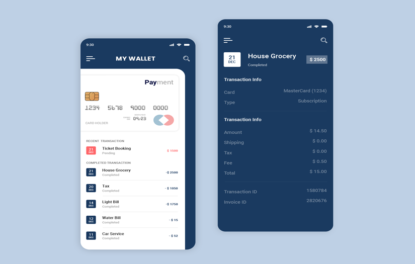 Wallet app Development screenshot 1