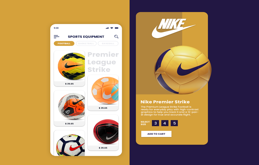 Sports Equipment Store App screenshot 1