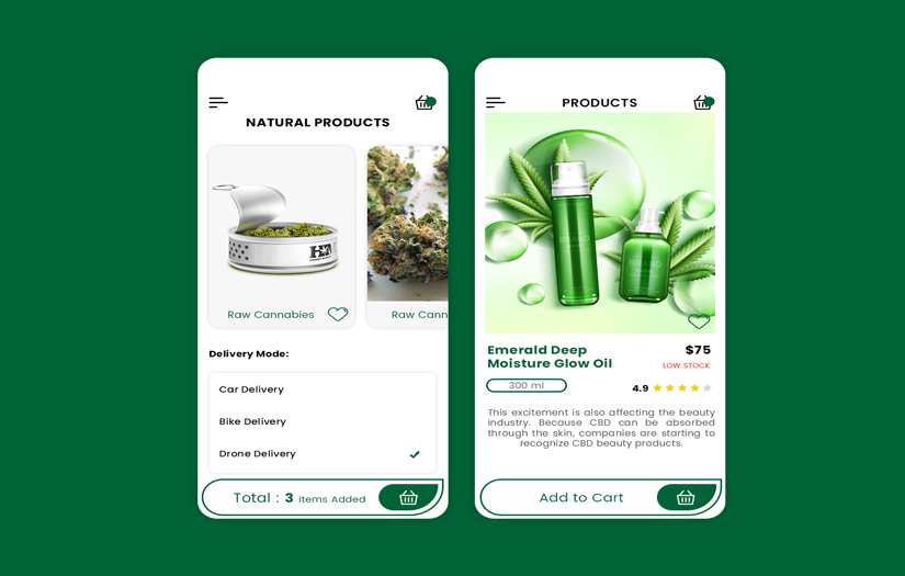 Cannabis/Marijuana Delivery App screenshot 1