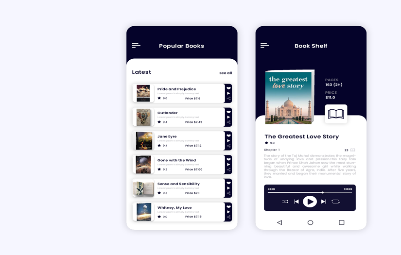 Audio Book Store App screenshot 1
