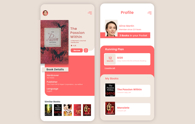 Library App screenshot 1