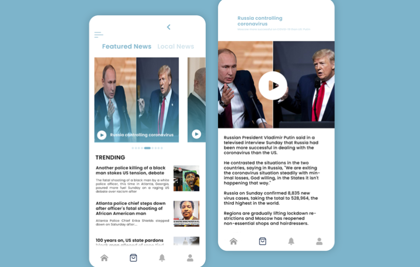 Streaming News App screenshot 1