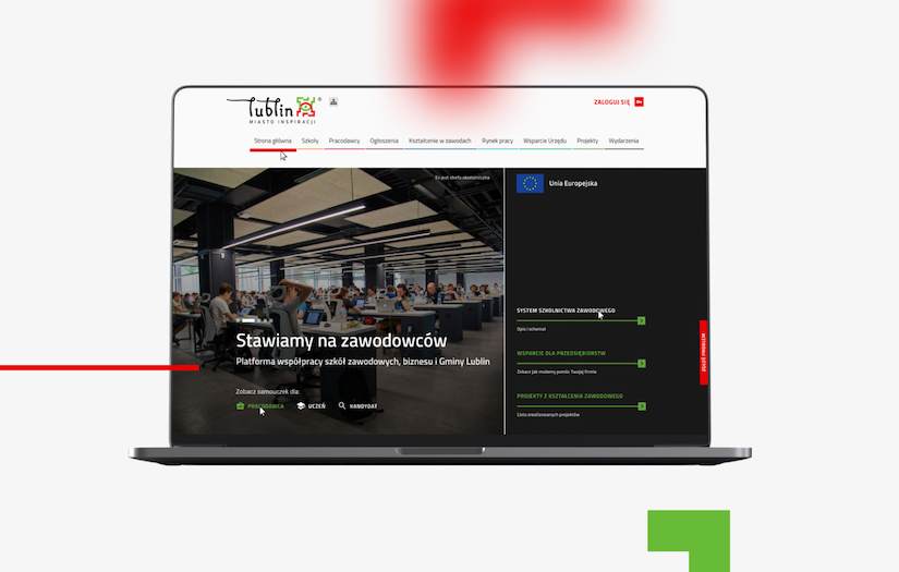 Lublin - Educational portal screenshot 1