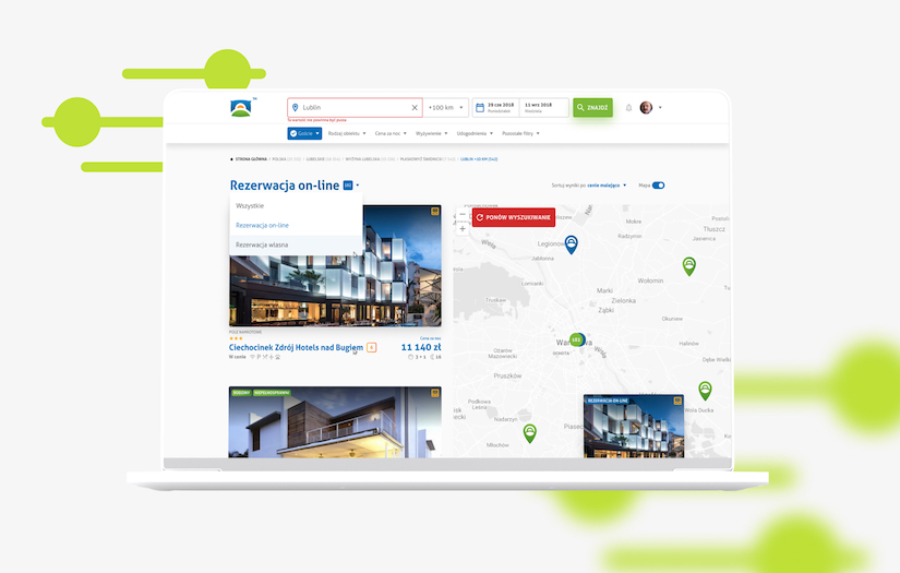 Noclegi24 - Booking portal screenshot 1