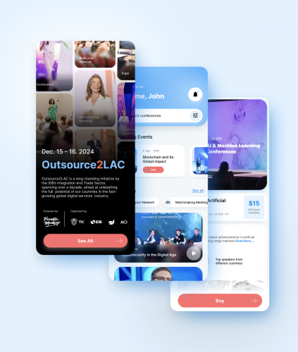 Tradeshows Management System For An Intenational Bank - IDB screenshot 1