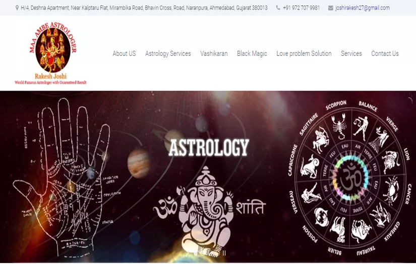 Maa Ambe Astrologer SEO Case Study screenshot 1