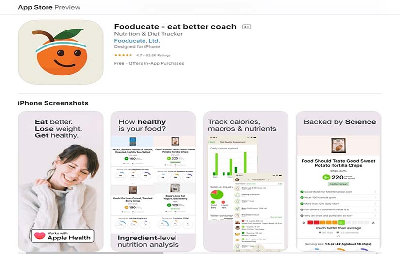 fooducate screenshot 1