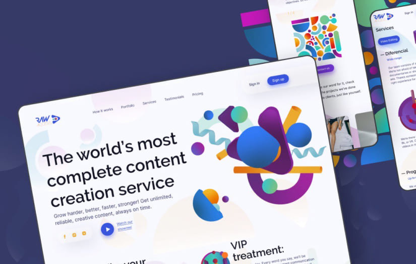 Raw Access  - UX/UI Design, Website Development screenshot 1