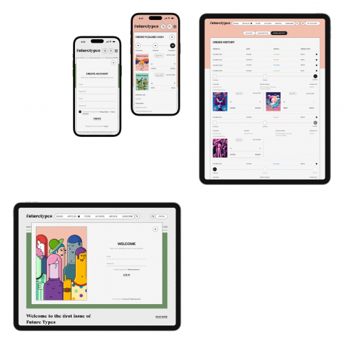 FutureTypes - web design for digital magazine screenshot 3