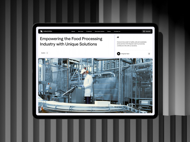 WINGMEN -redesign for tech support company for the food industry screenshot 1