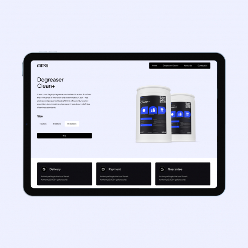 Branding and Modern Web Design in Detergents  screenshot 1