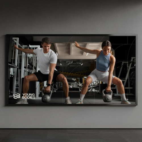 Young Bodies | Logo and Brand Identity for a Fitness Startup screenshot 2