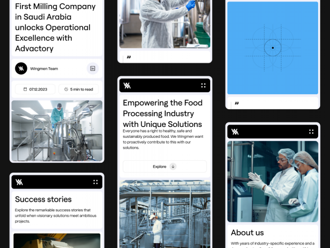 WINGMEN | Redesign & Development for tech support company for the food industry screenshot 1