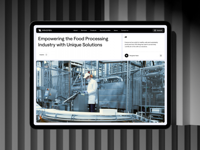 WINGMEN | Redesign & Development for tech support company for the food industry screenshot 2