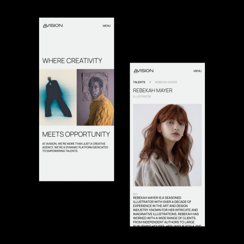Web Design & Development for Creative Platform AVISION screenshot 4