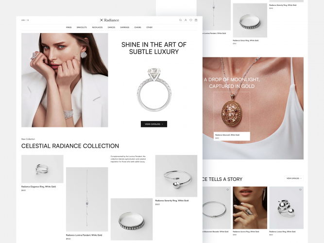 Minimalist E-commerce Website Design and Development screenshot 1