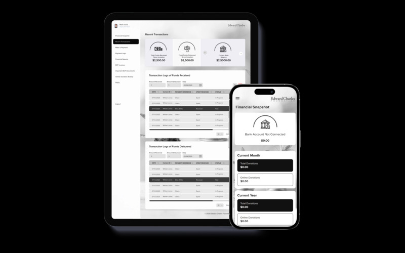 Edward Charles Foundation - Elevating NGO Financial Operations with FinTech Solution screenshot 3