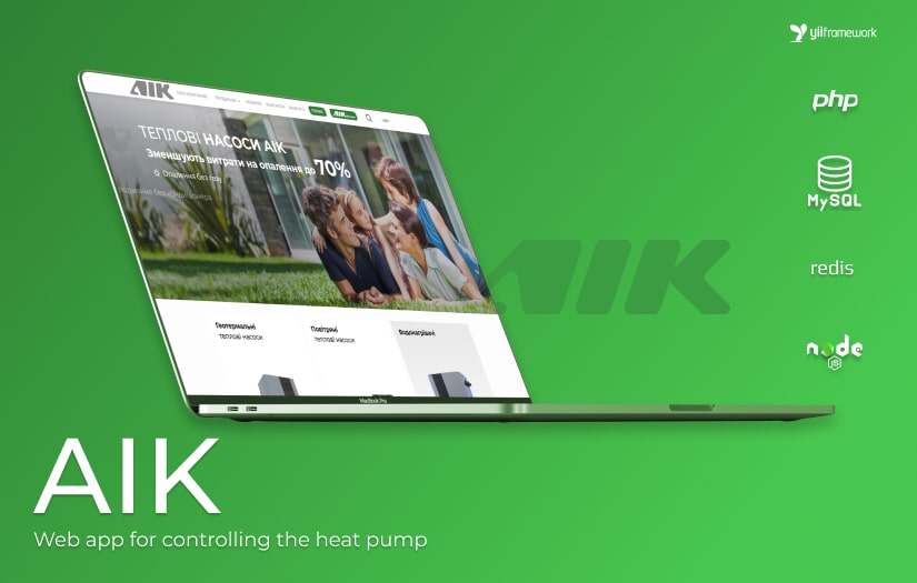 AIK - web app for controlling the heat pump screenshot 1