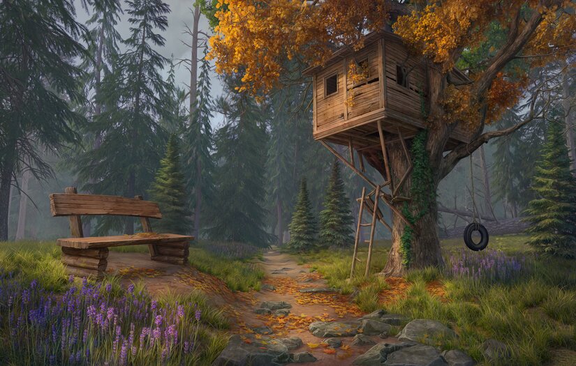 "June’s Journey" - 2D and 3D art development screenshot 6