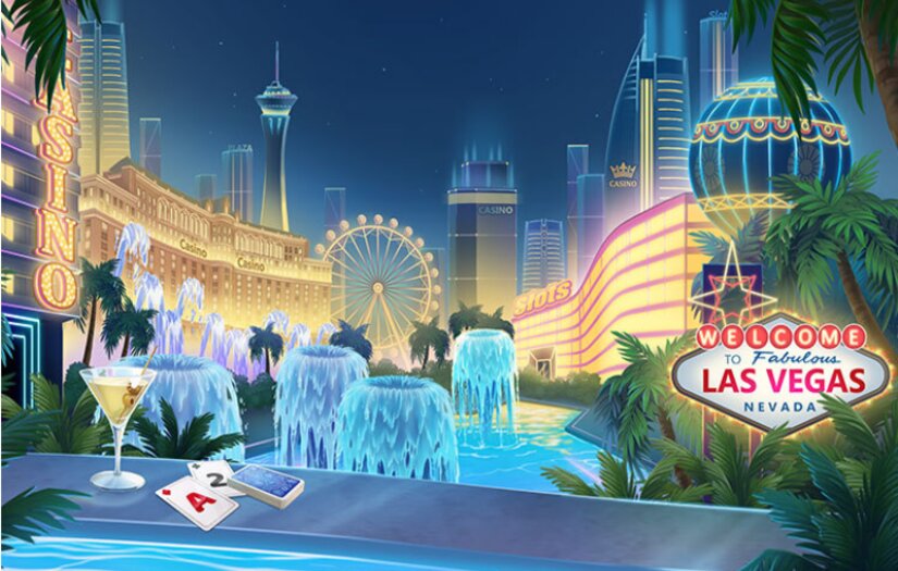 "Solitaire Cruise" - 2D and 3D art development screenshot 1