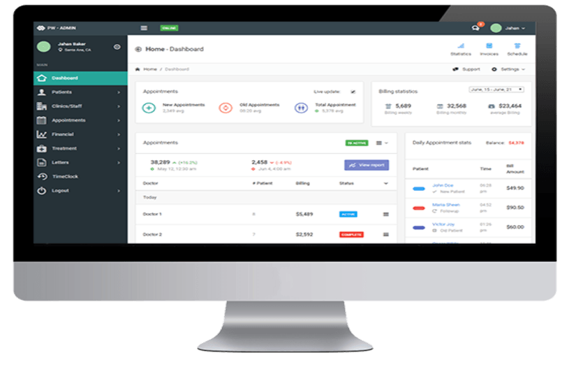 Cloud-based Healthcare Practice Management Application screenshot 5