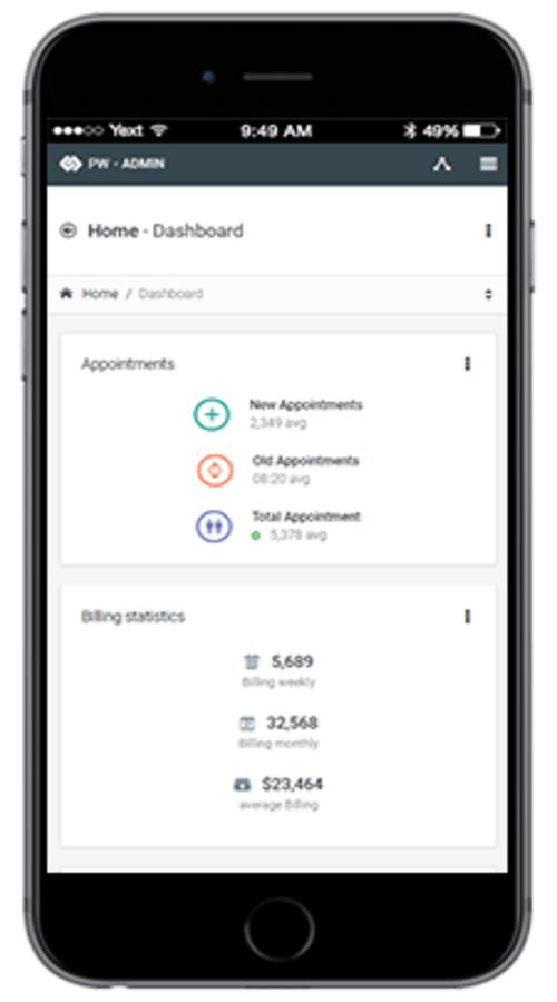 Cloud-based Healthcare Practice Management Application screenshot 1