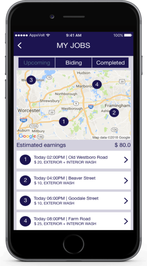 Car Washing Finder iOS Application screenshot 2