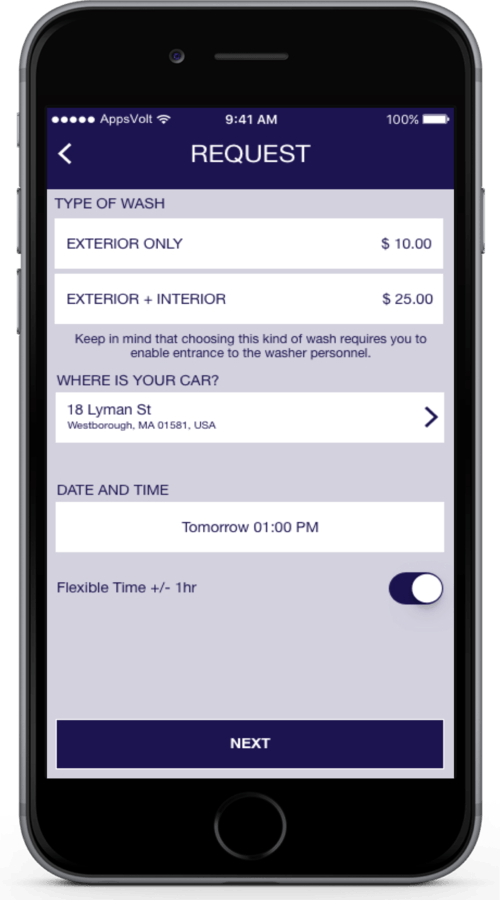 Car Washing Finder iOS Application screenshot 8
