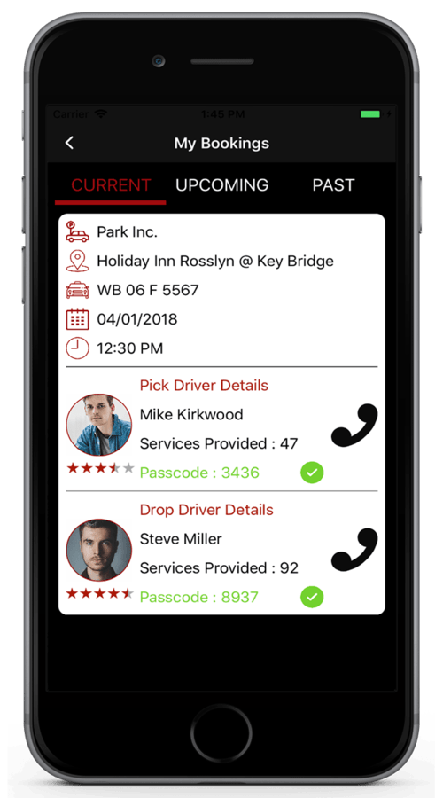 Valet Car Parking Finder Application screenshot 7