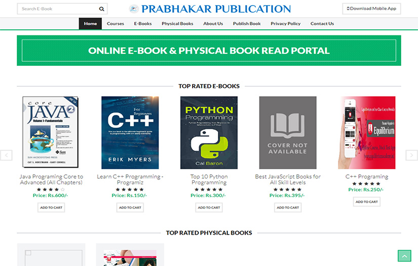 Read E-Book Online Portal - Prabhakar Publication screenshot 1