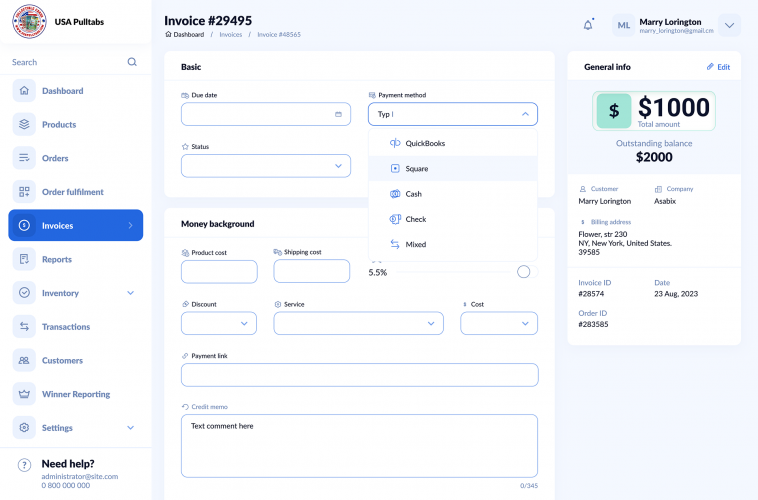  Web Platform Development for USA Pulltabs LLC screenshot 1
